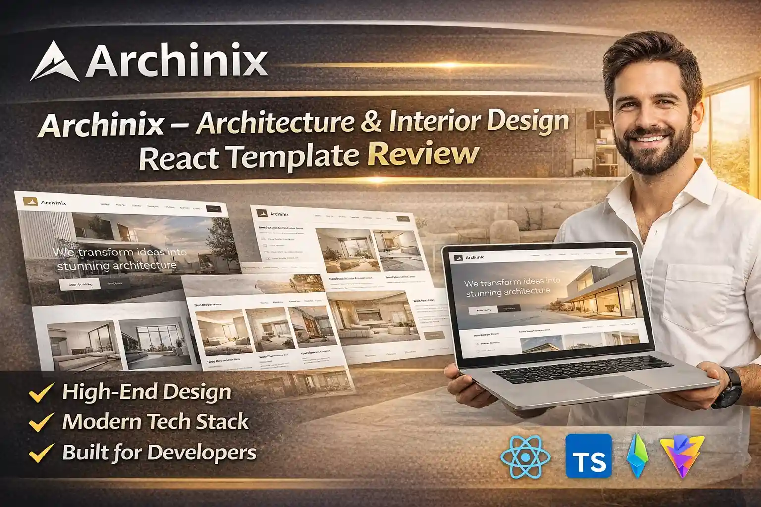 Archinix – Architecture & Interior Design React Template Review