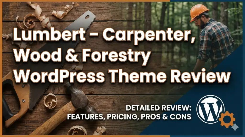Lumbert WordPress Theme Review for Wood & Forestry Sites
