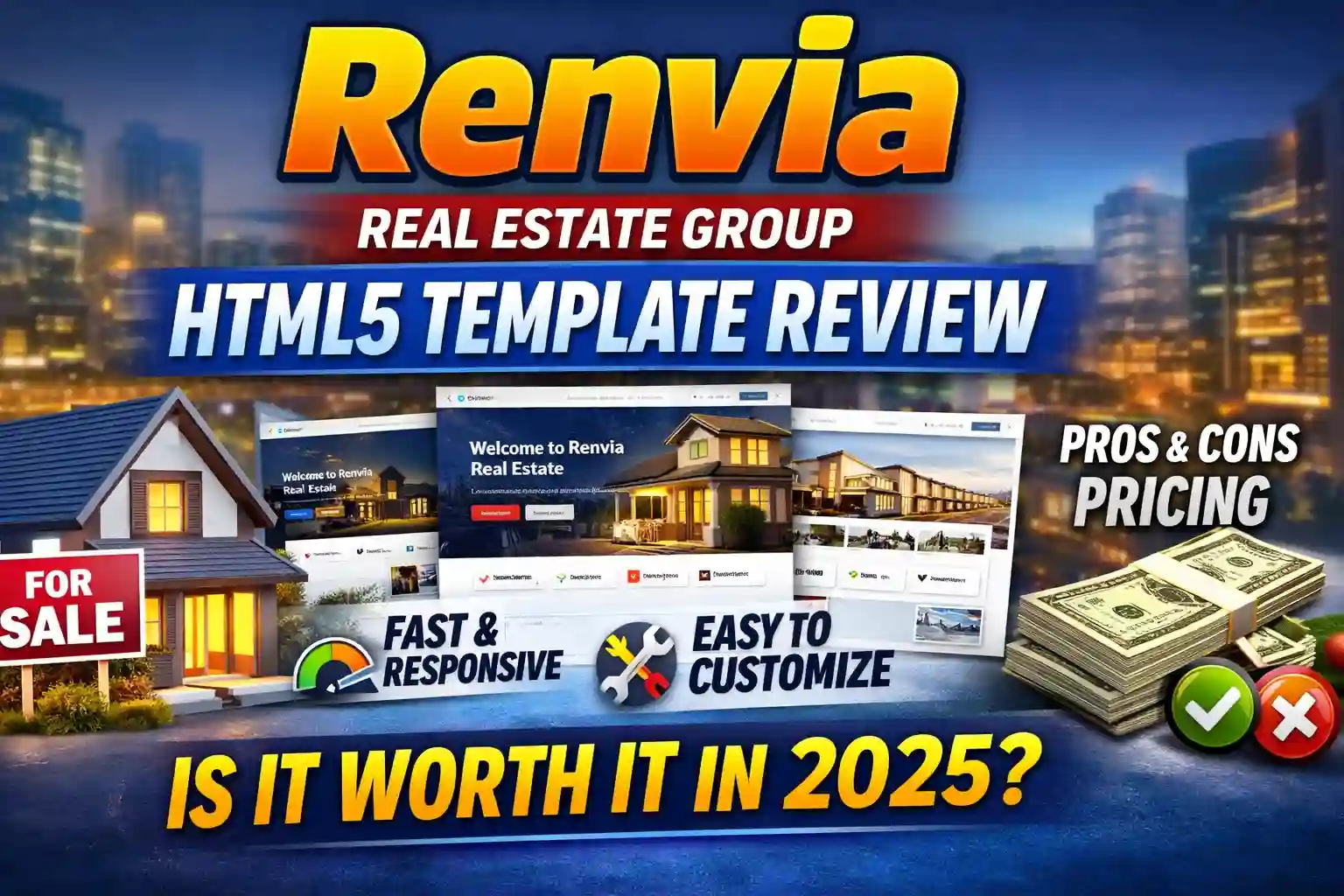 Renvia – Real Estate Group HTML5 Template Review