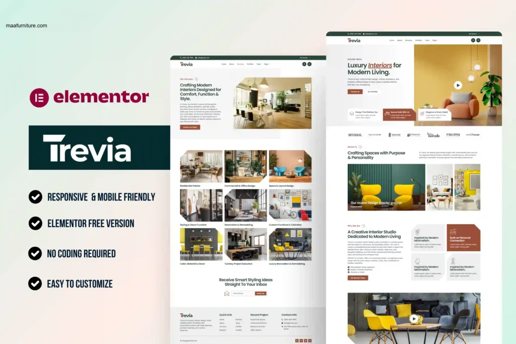 Trevia Banner Interior Design Template